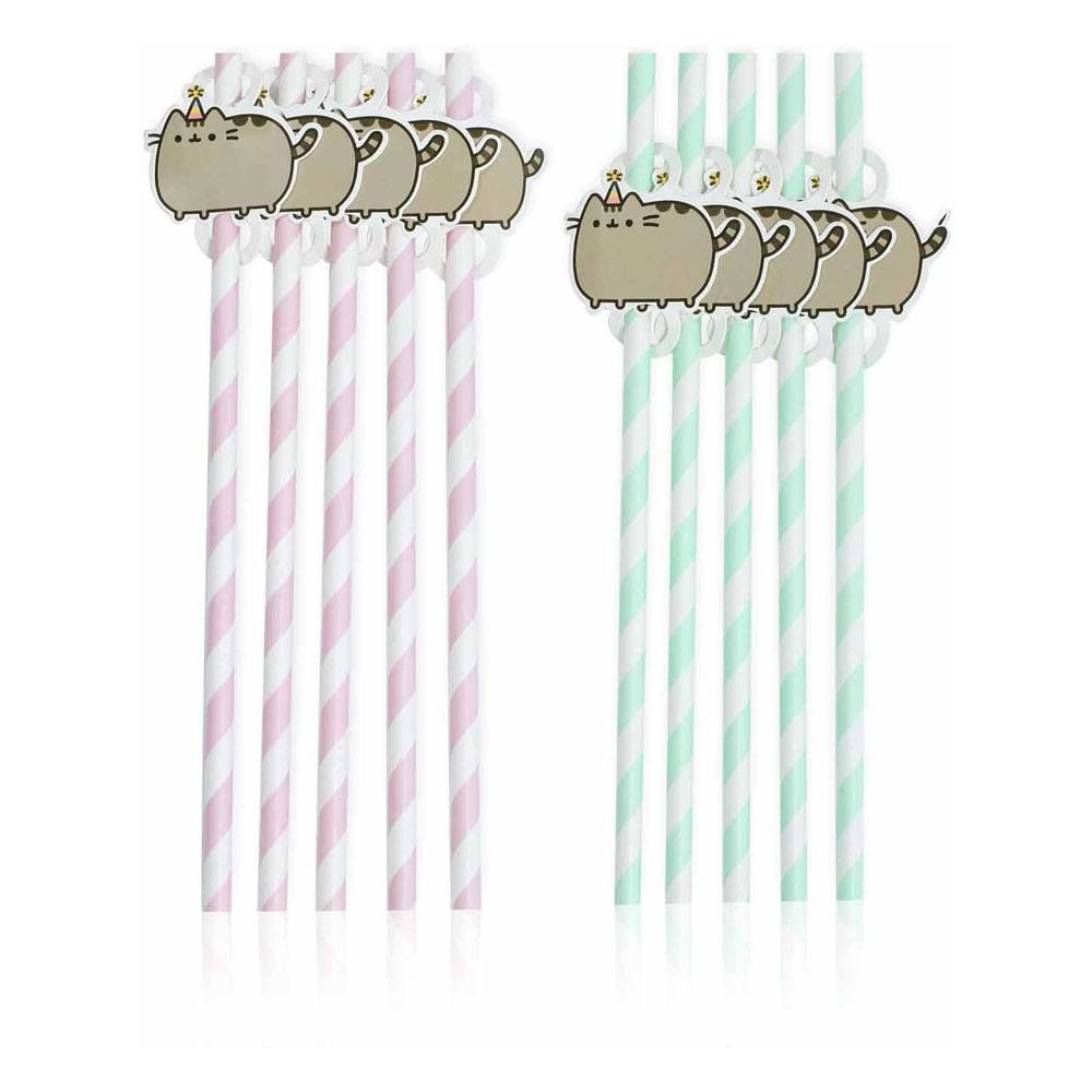 Pusheen Party Straw 10-Pack The Cat Thumbs Up