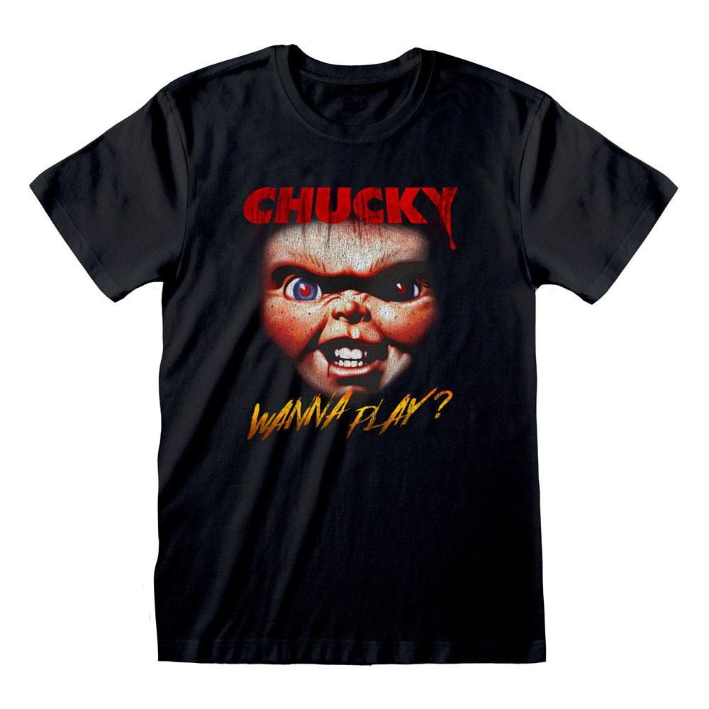 Child´s Play T-Shirt Chucky Face Size M Heroes Inc