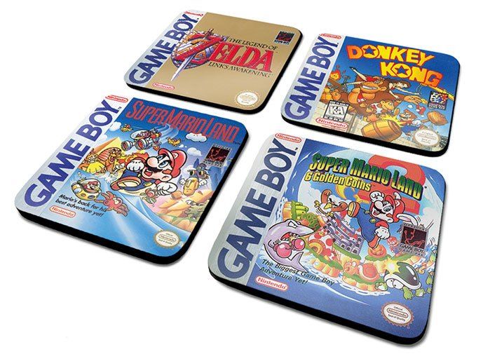 Gameboy Coaster 4-Pack Classic Collection Pyramid International