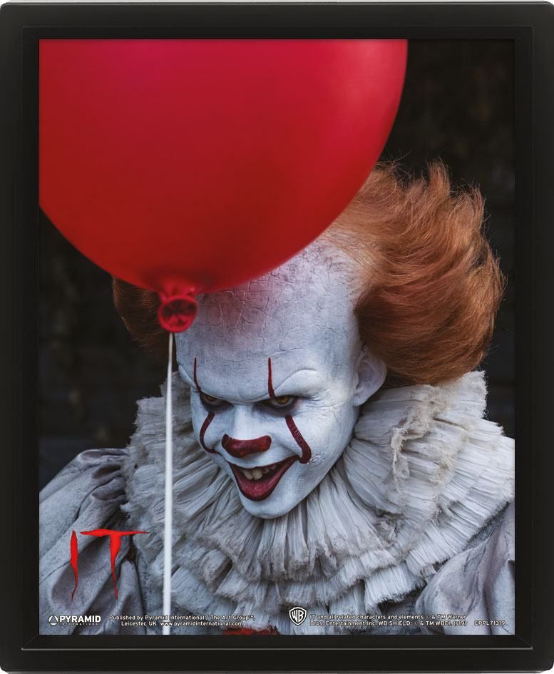 It Framed 3D Effect Poster Pack Pennywise 26 x 20 cm (3) Pyramid International