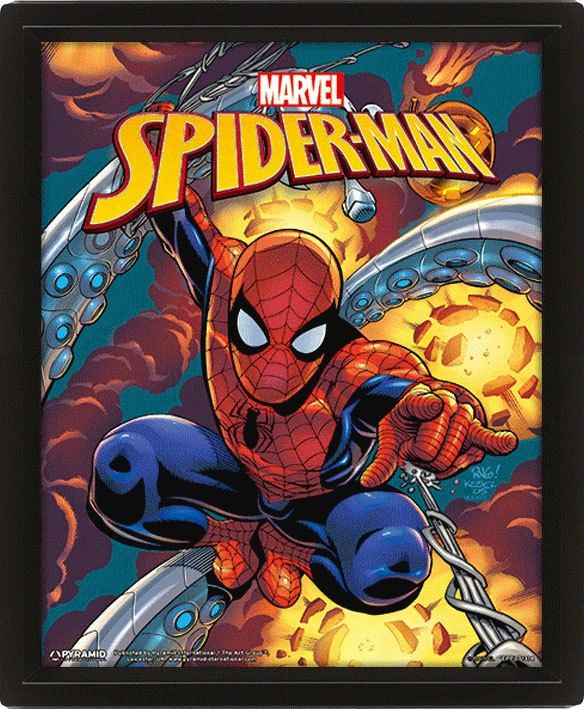 Marvel Framed 3D Effect Poster Pack Spider-Man 26 x 20 cm (3) Pyramid International