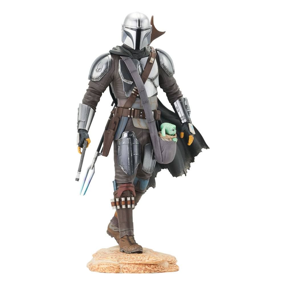 Star Wars The Mandalorian Premier Collection 1/7 The Mandalorian with The Child 25 cm Gentle Giant