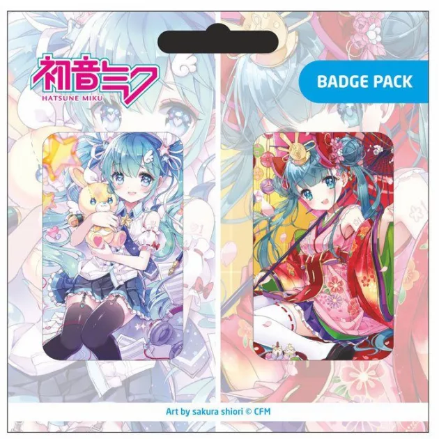 Hatsune Miku Pin Badges 2-Pack Set B POPbuddies