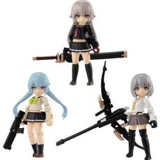 Heavily Armed High School Girls Desktop Army Figures 8 cm Assortment Team 1 (3) Megahouse