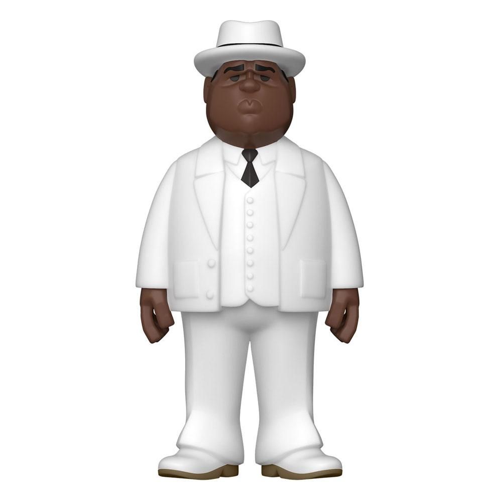 Notorious B.I.G. Vinyl Gold Figure Biggie Smalls White Suit 13 cm Funko