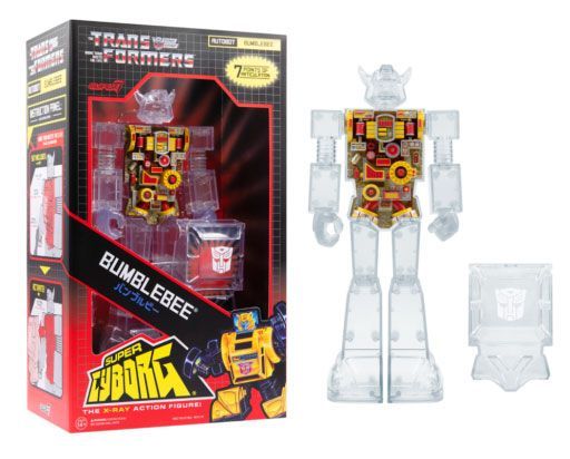 Transformers Super Cyborg Action Figure Bumblebee (Clear) 28 cm Super7