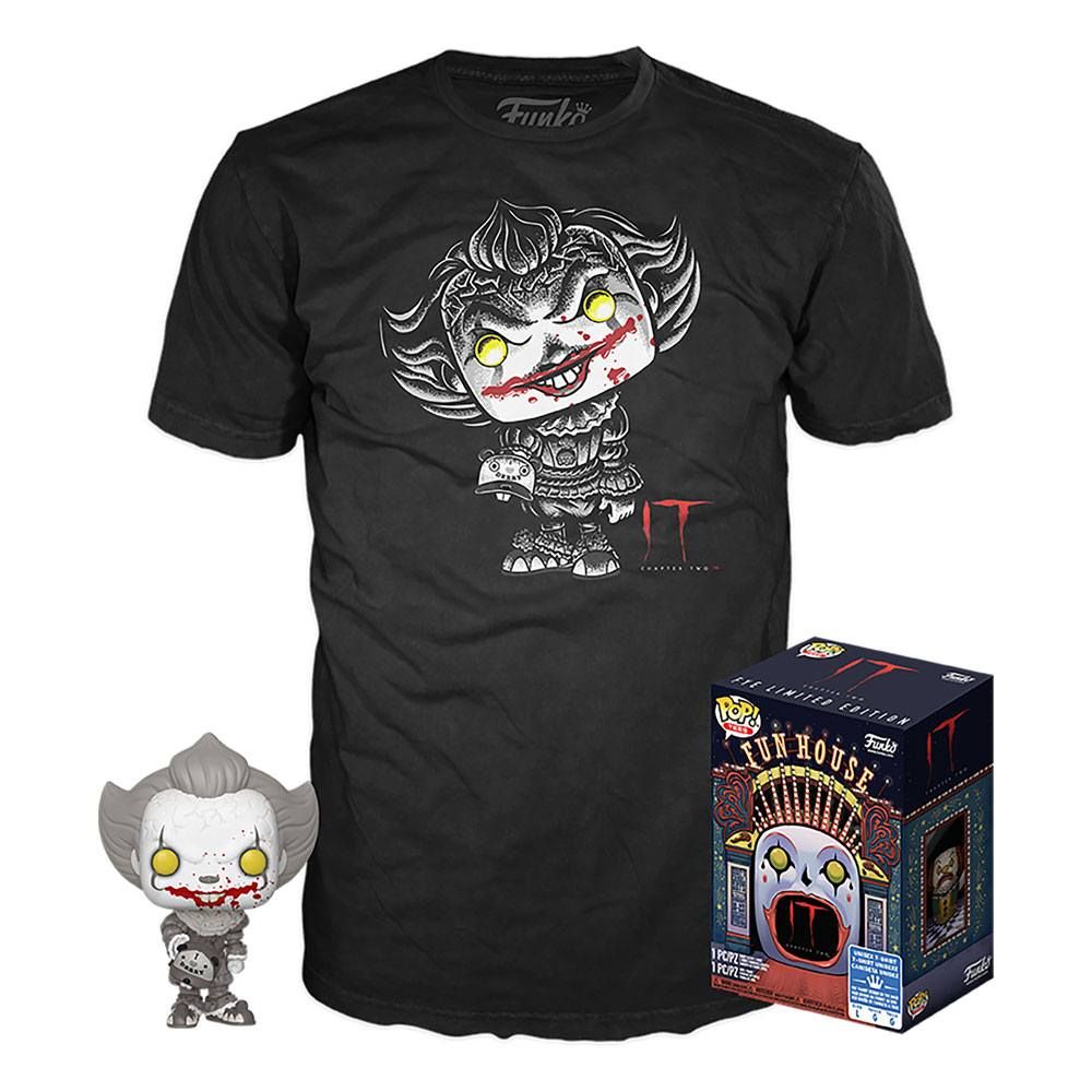 Stephen Kings It POP! & Tee Box Pennywise heo Exclusive Size M Funko