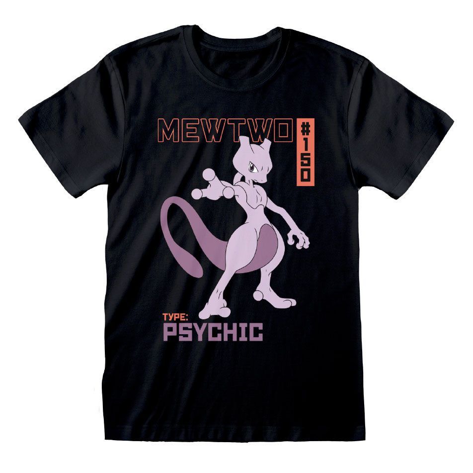 Pokemon T-Shirt Mewtwo Size S Heroes Inc