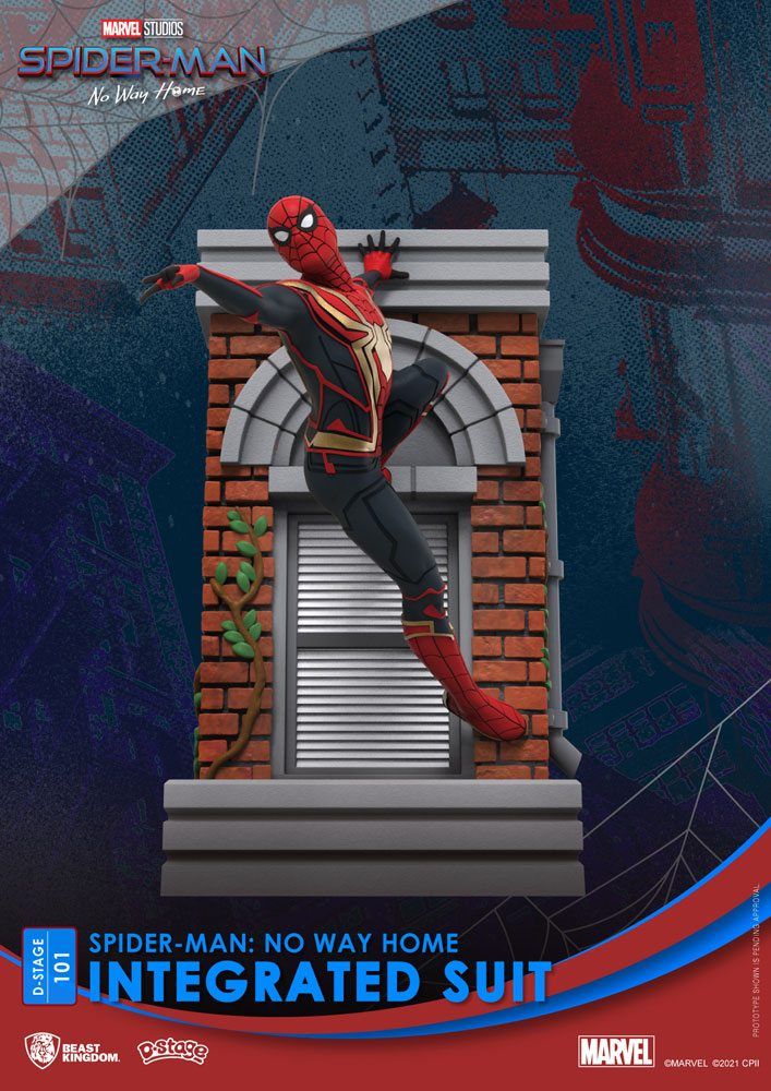 Spider-Man: No Way Home D-Stage PVC Diorama Spider-Man Integrated Suit 16 cm Beast Kingdom Toys