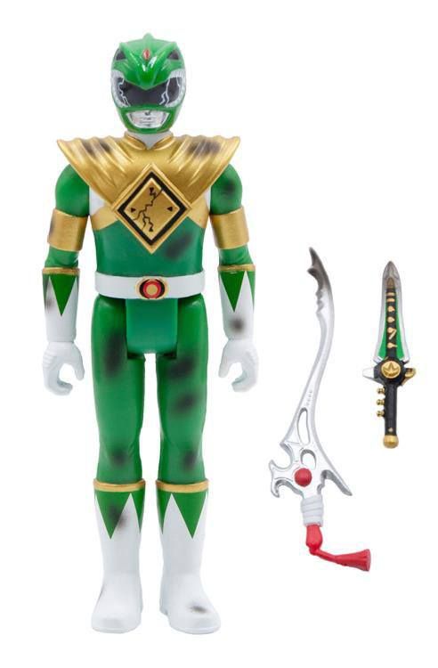 Mighty Morphin Power Rangers ReAction Action Figure Green Ranger (Battle Damaged) 10 cm Super7