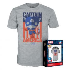 Marvel  POP! Tees T-Shirt Captain America Size S