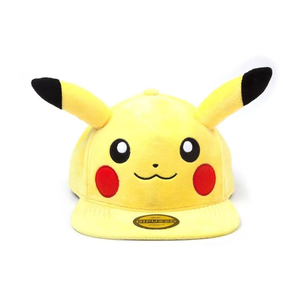 Pokémon Plush Snapback Cap Embarrassed Pikachu Difuzed