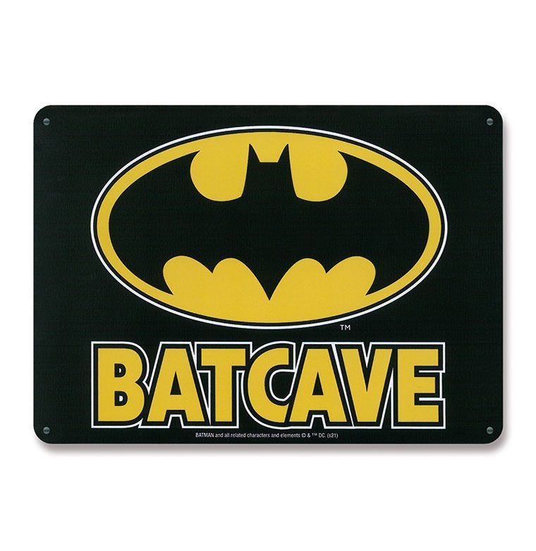 DC Comics Tin Sign Batcave 15 x 21 cm Logoshirt