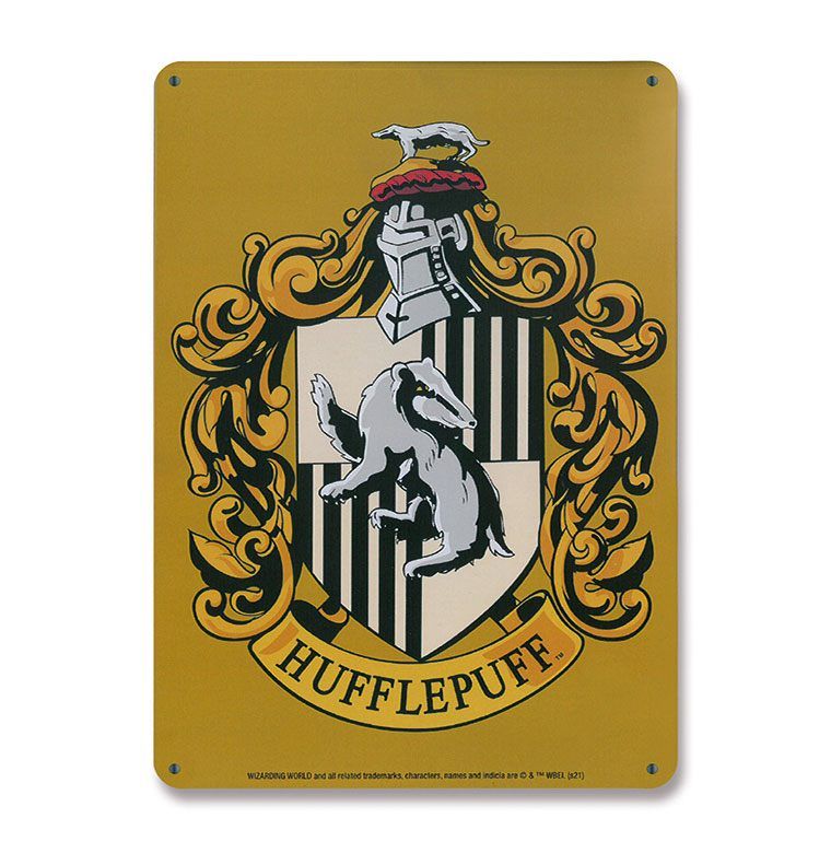 Harry Potter Tin Sign Hufflepuff 15 x 21 cm Logoshirt