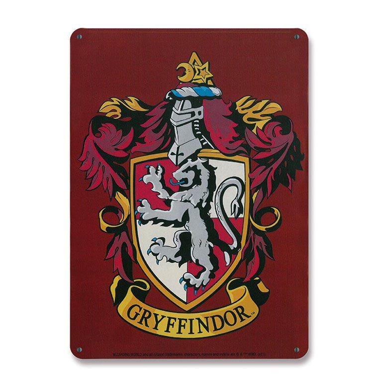 Harry Potter Tin Sign Gryffindor 15 x 21 cm Logoshirt