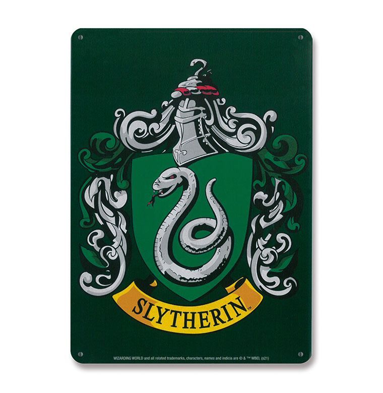 Harry Potter Tin Sign Slytherin 15 x 21 cm Logoshirt