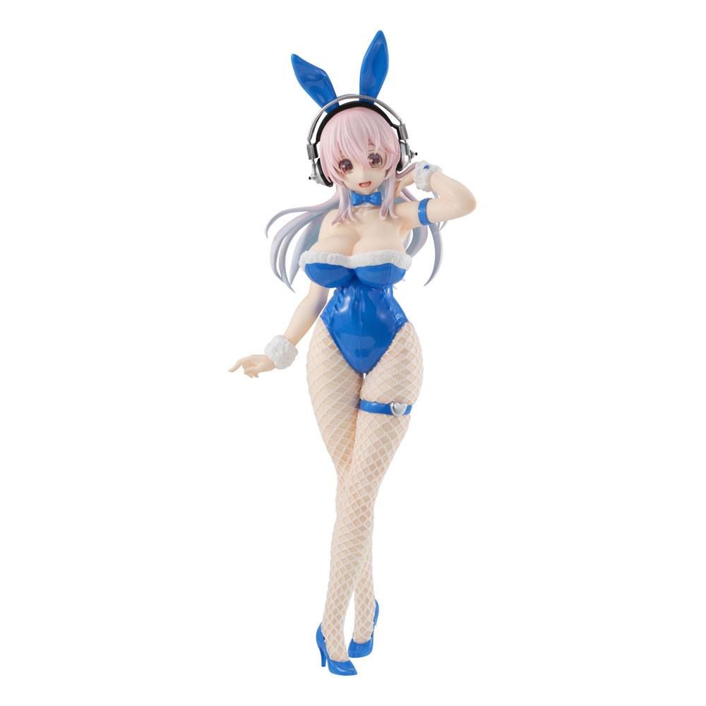 Super Sonico BiCute Bunnies PVC Statue Super Sonico Blue Rabbit Ver. 30 cm Furyu