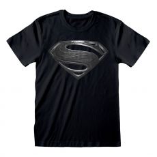 Justice League Movie T-Shirt Superman Black Logo Size L