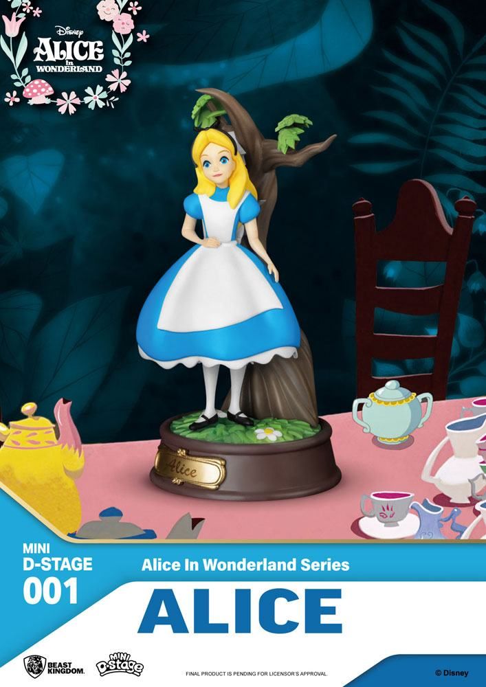 Alice in Wonderland Mini Diorama Stage PVC Statue Alice 10 cm Beast Kingdom Toys