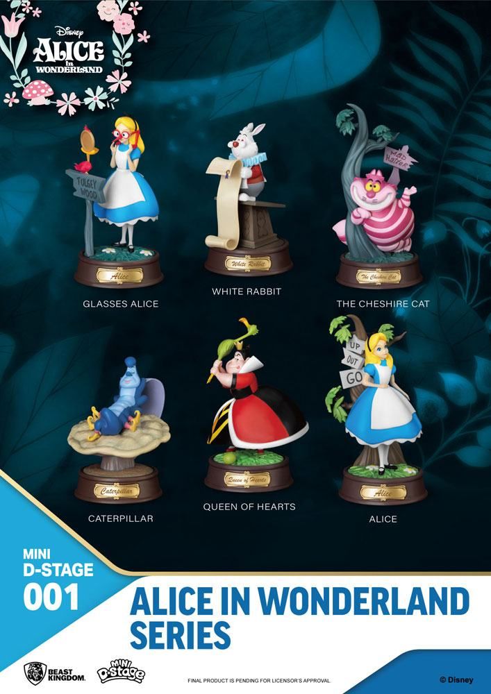 Alice in Wonderland Mini Diorama Stage Statues 6-pack 10 cm Beast Kingdom Toys