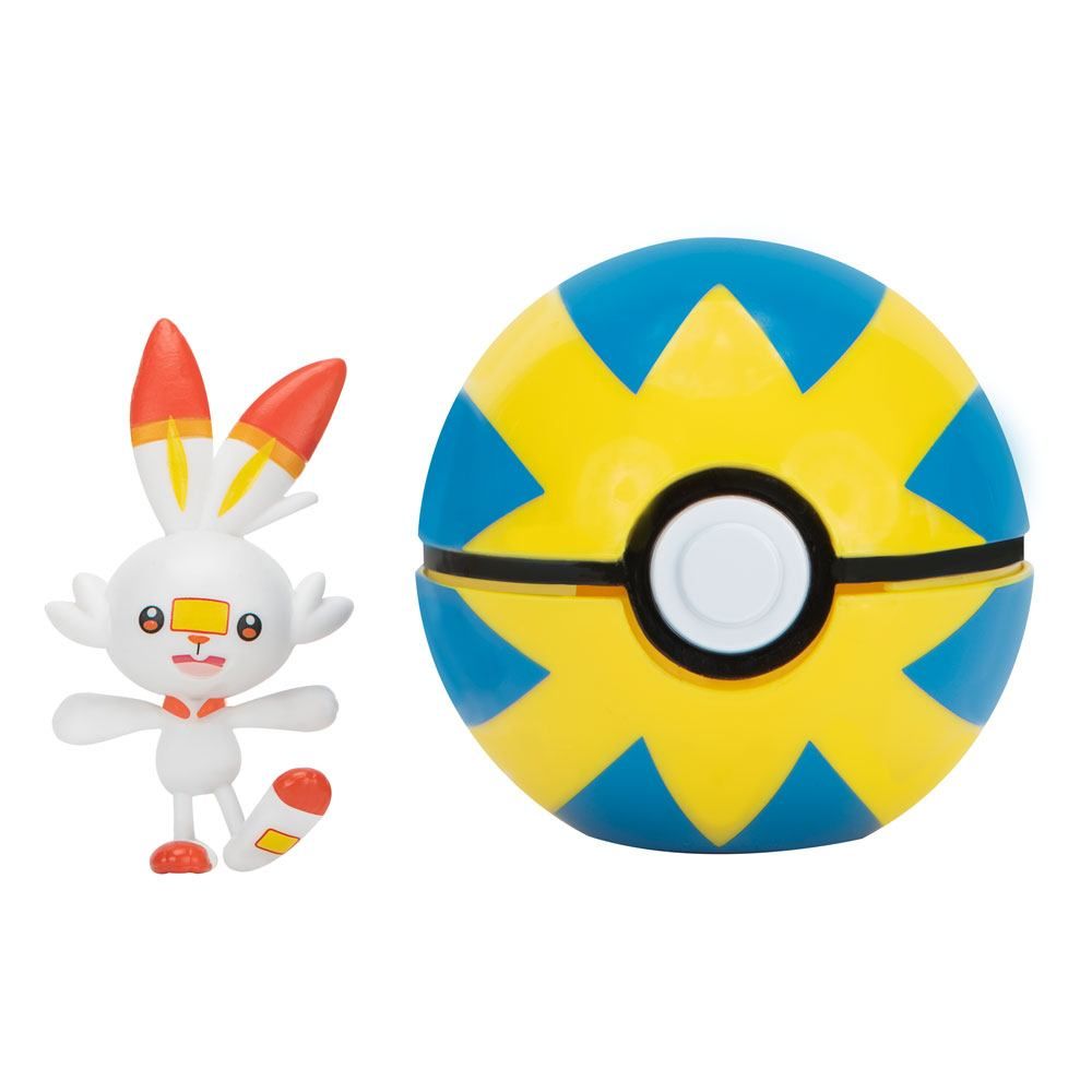 Pokémon Clip'n'Go Poké Ball Scorbunny & Quick Ball Jazwares