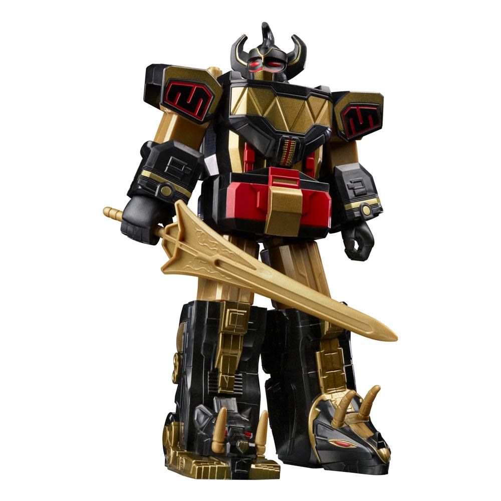 Mighty Morphin Power Rangers Retro Style Action Figure 2022 Black & Gold Dino Megazord 18 cm Hasbro