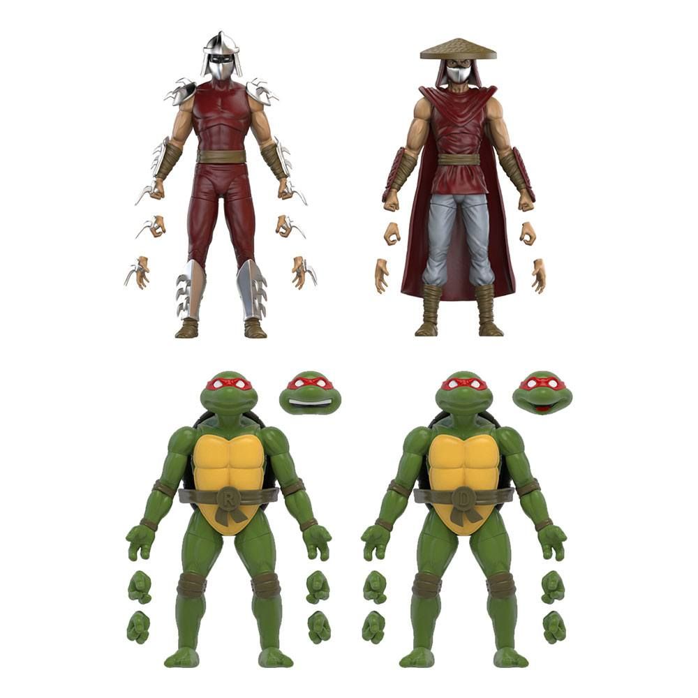 Teenage Mutant Ninja Turtles BST AXN Action Figure 4-Pack Mirage Comics Shredder & Turtles Exclusive 13 cm The Loyal Subjects