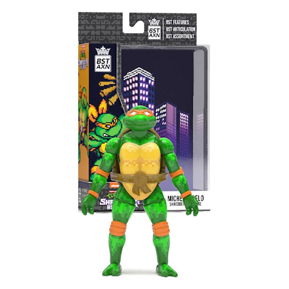Teenage Mutant Ninja Turtles BST AXN Action Figure NES 8-Bit Michelangelo Exclusive 13 cm The Loyal Subjects