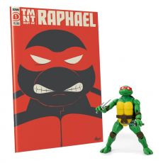 Teenage Mutant Ninja Turtles BST AXN x IDW Action Figure & Comic Book Raphael Exclusive 13 cm
