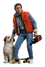 Back To The Future Movie Masterpiece Action Figures 1/6 Marty McFly & Einstein Exclusive 28 cm