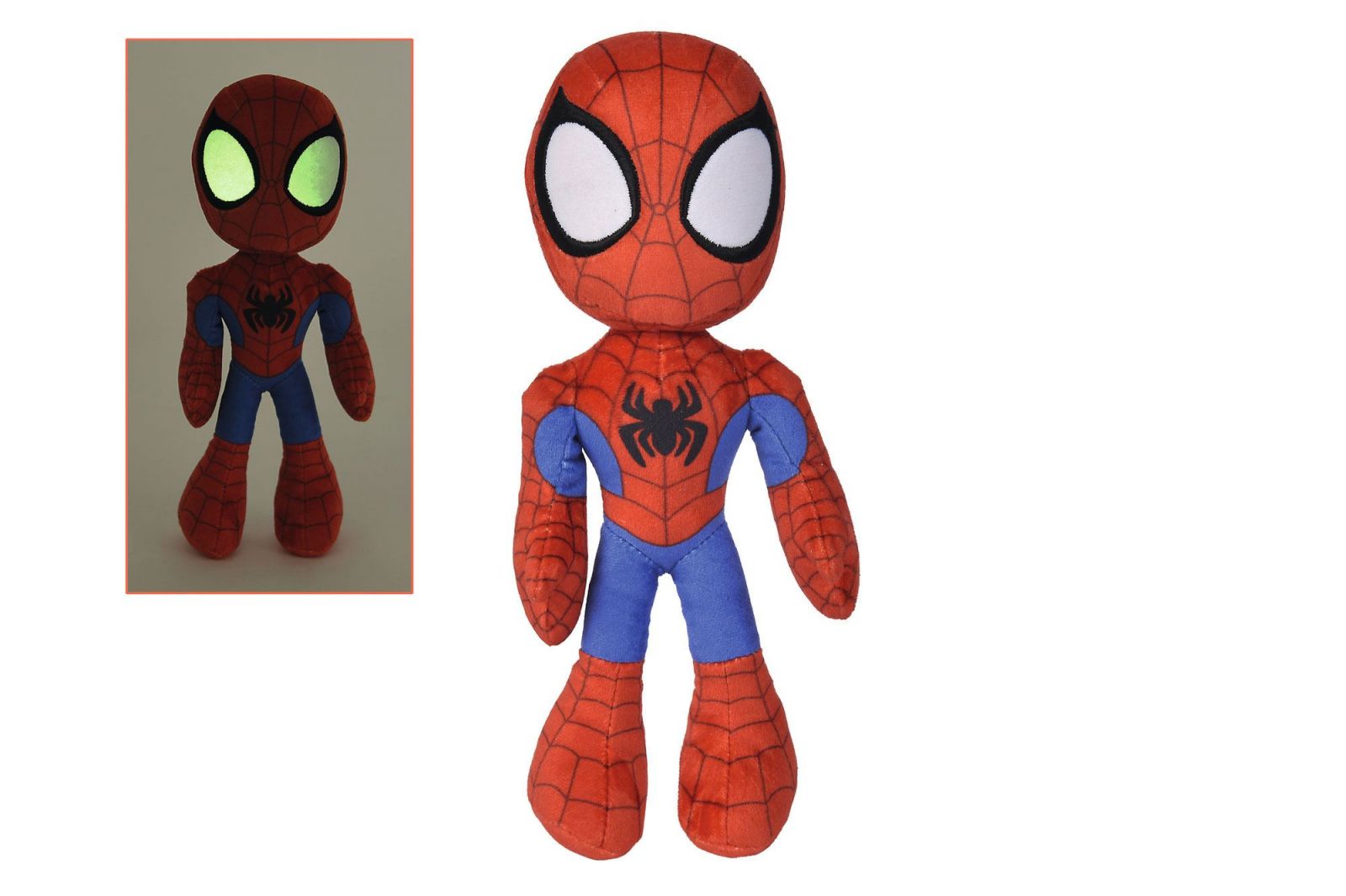 Marvel Plush Figure Glow In The Dark Eyes Spider-Man 25 cm Simba