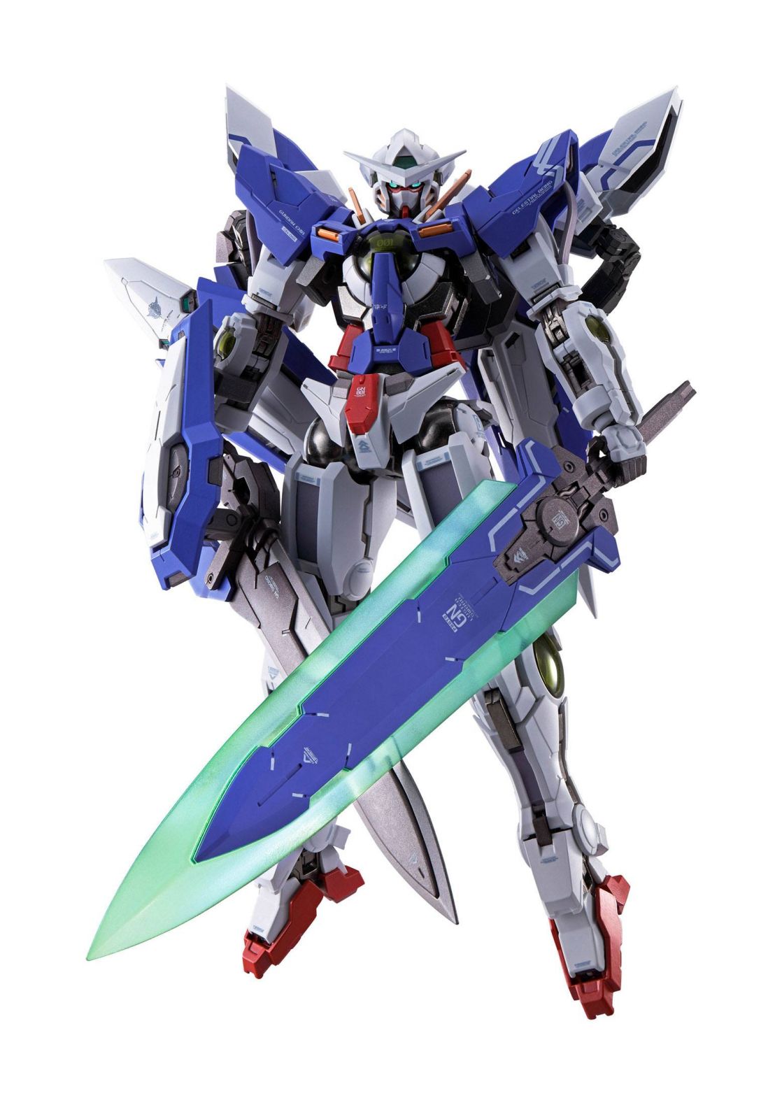 Mobile Suit Gundam 00 Revealed Chronicle Metal Build Diecast Action Figure Gundam Devise Exia 18 cm Bandai Tamashii Nations