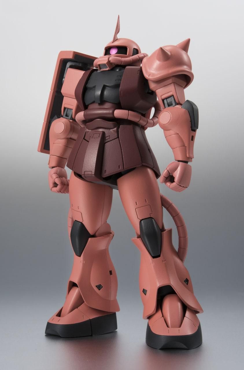 Moblie Suit Gundam Robot Spirits Action Figure (Side MS) MS-06S ZAKU II CHAR'S CUSTOM MODEL ver. A.N.I.M.E. xx cm Bandai Tamashii Nations