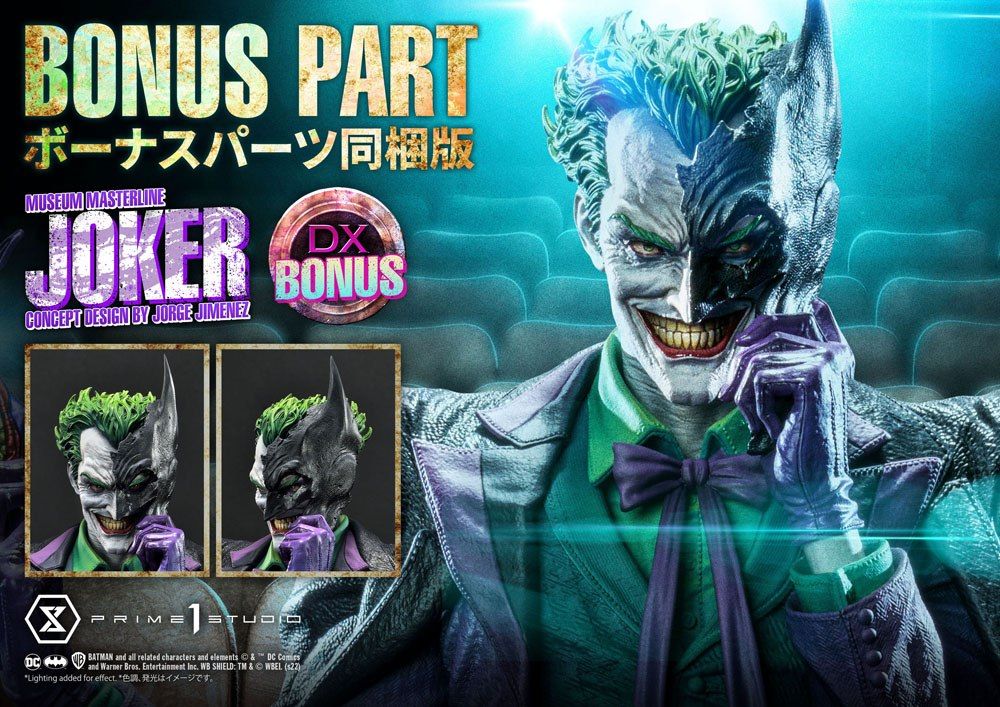 DC Comics Statue 1/3 The Joker Deluxe Bonus Version Concept Design by Jorge Jimenez 53 cm Prime 1 Studio