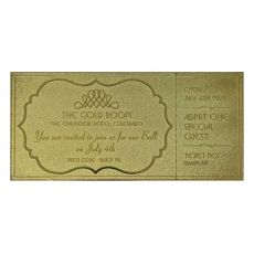 The Shining Replica Gyrosphere Collectible Ticket (gold plated)