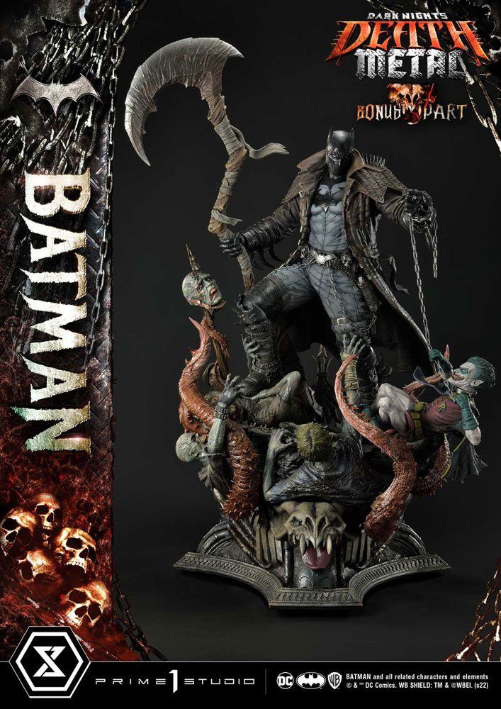 Dark Knights: Metal Statue 1/3 Death Metal Batman Deluxe Bonus Ver. 105 cm  Prime 1 Studio