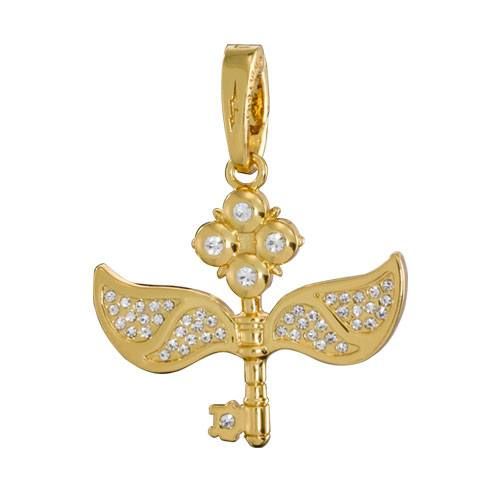 Harry Potter Bracelet Charm Lumos Winged Key Noble Collection