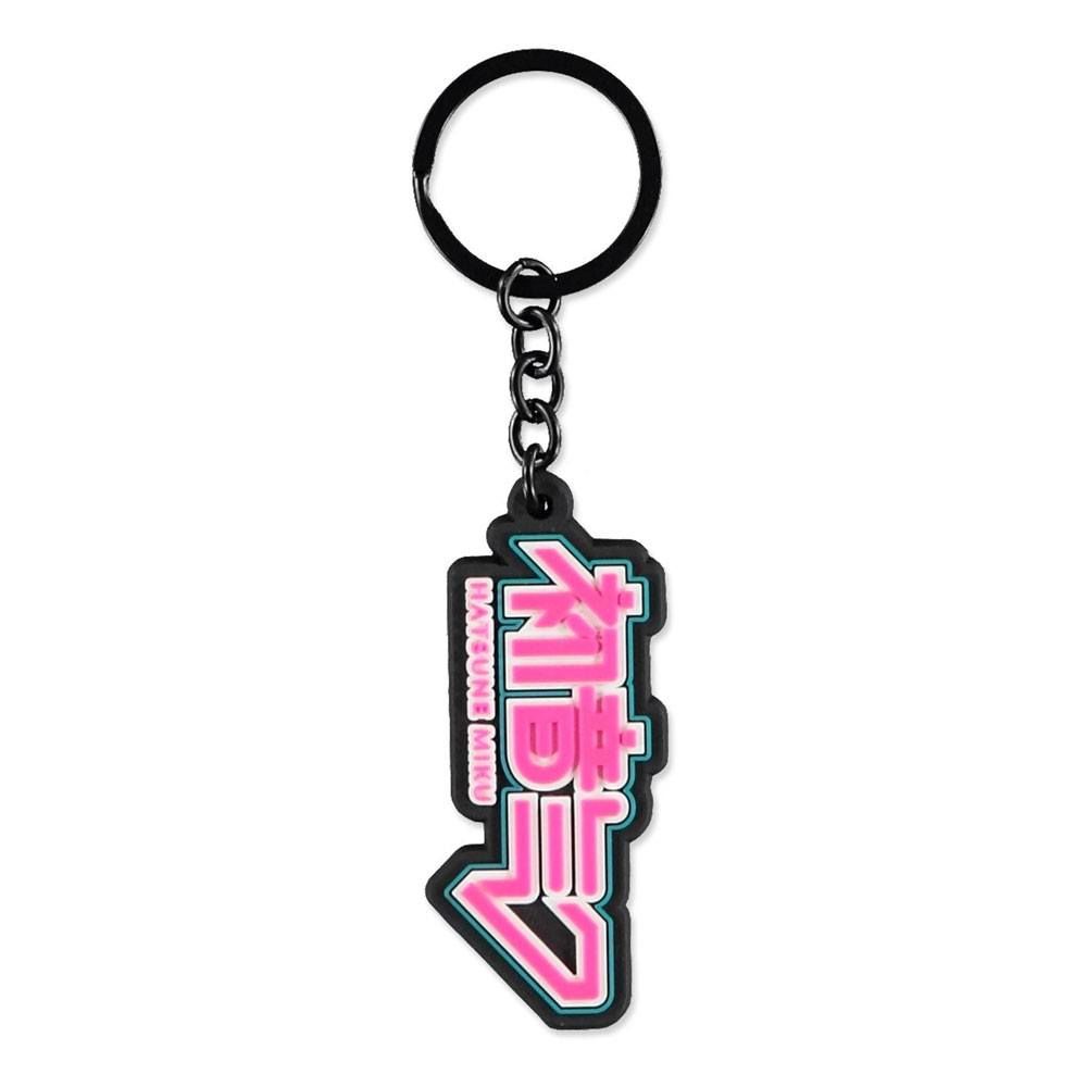 Hatsune Miku Rubber Keychain Logo Difuzed