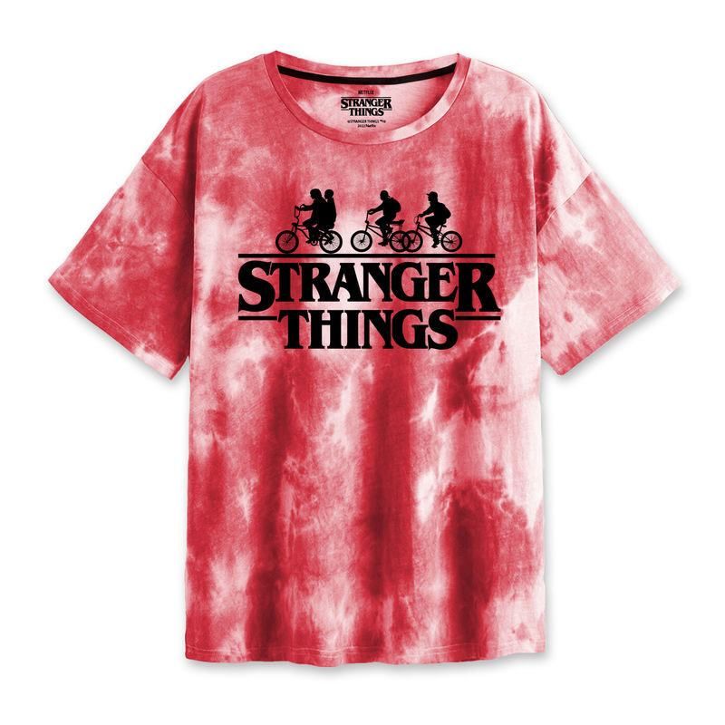 Stranger Things T-Shirt Bike Silhoutette Size M Heroes Inc