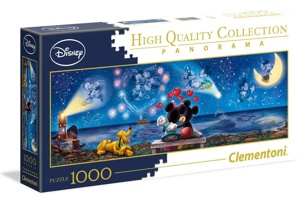 Disney Panorama Jigsaw Puzzle Mickey & Minnie (1000 pieces) Clementoni