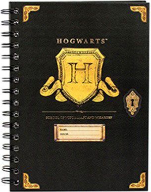 Harry Potter Wiro Notebook A5 Hogwarts Shield Blue Sky Studios