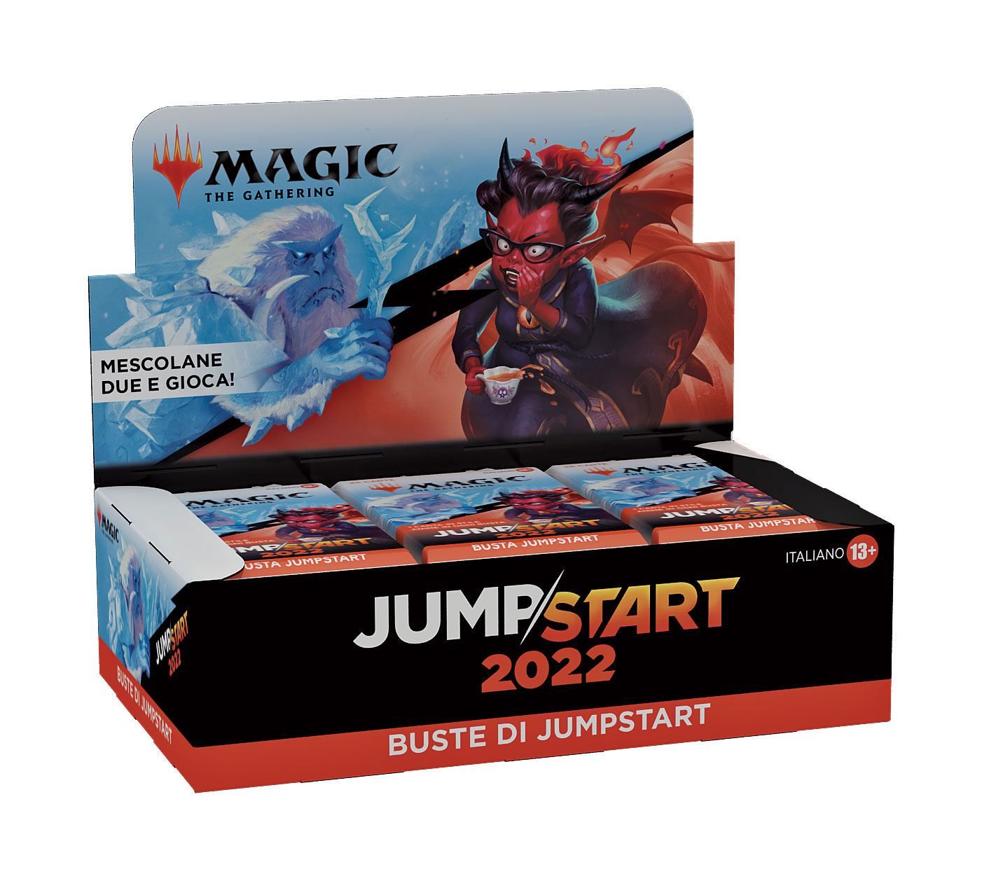 Magic the Gathering Jumpstart 2022 Draft-Booster Display (24) italian Wizards of the Coast