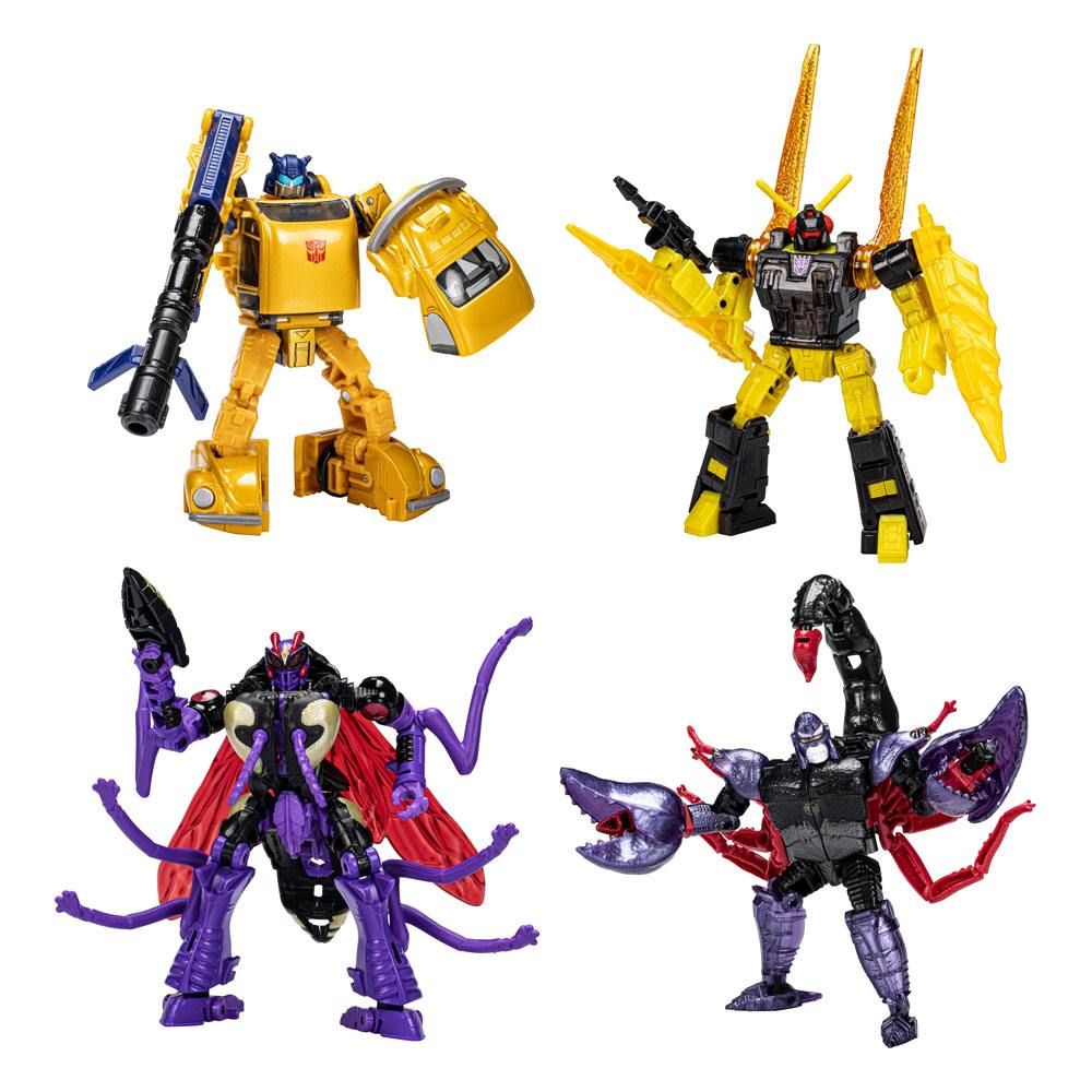 Transformers Generations Legacy Buzzworthy Bumblebee Action Figure 4-Pack Creatures Collide Hasbro