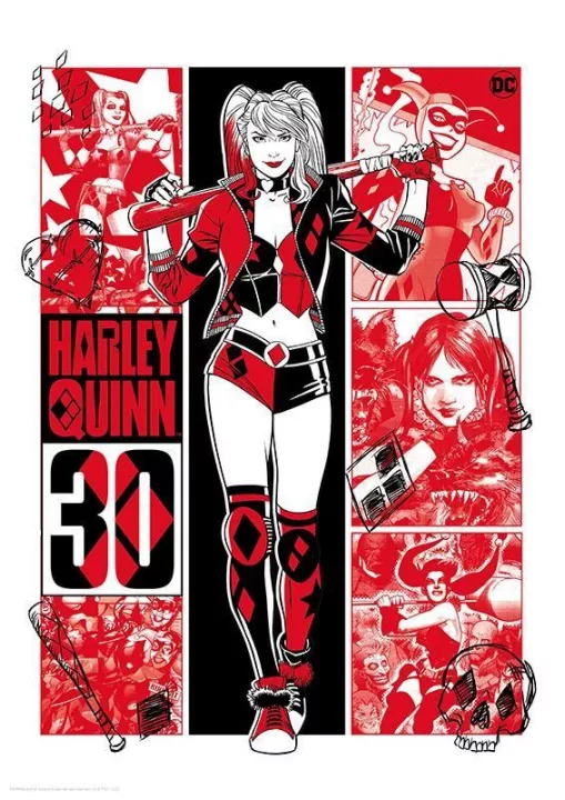 DC Comics Art Print Harley Quinn 30th Anniversary Limited Edition 42 x 30 cm FaNaTtik