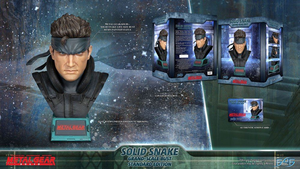 Metal Gear Solid Grand Scale Bust Solid Snake 31 cm First 4 Figures