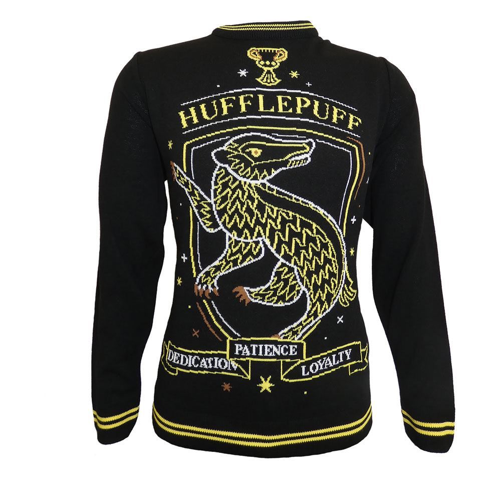 Harry Potter Sweatshirt Christmas Jumper Hufflepuff Size M Heroes Inc