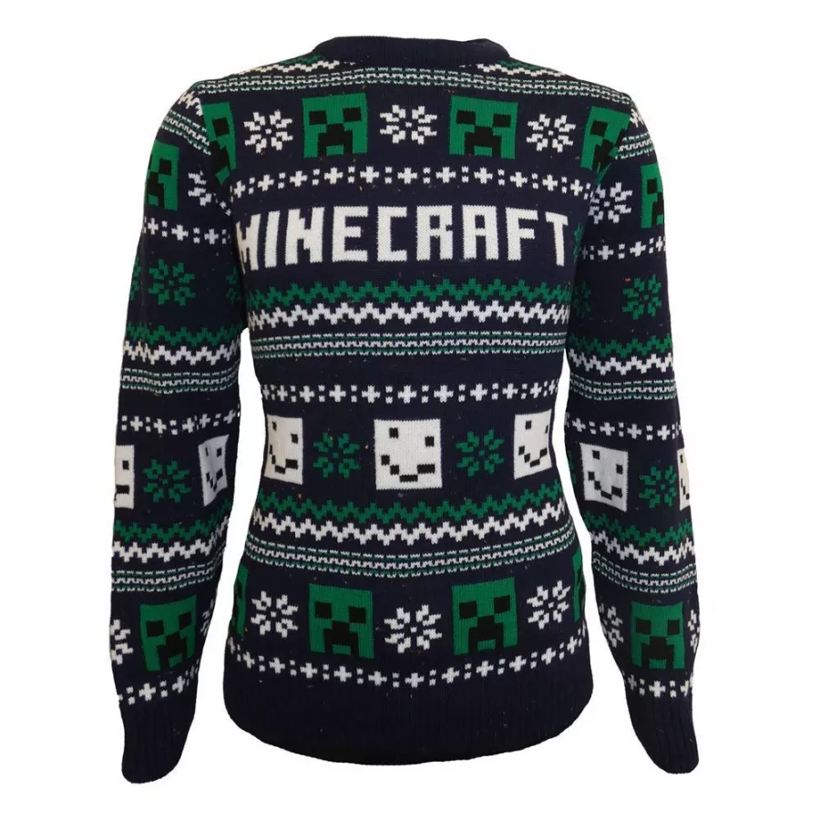 Minecraft Sweatshirt Christmas Jumper Pattern Size M Heroes Inc