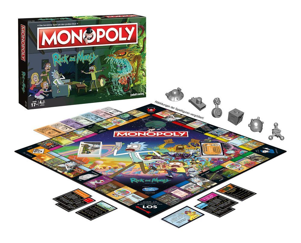 Rick and Morty Board Game Monopoly *German Version* Winning Moves