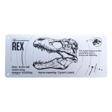 Jurassic Park Tin Sign T-Rex Schematic FaNaTtik