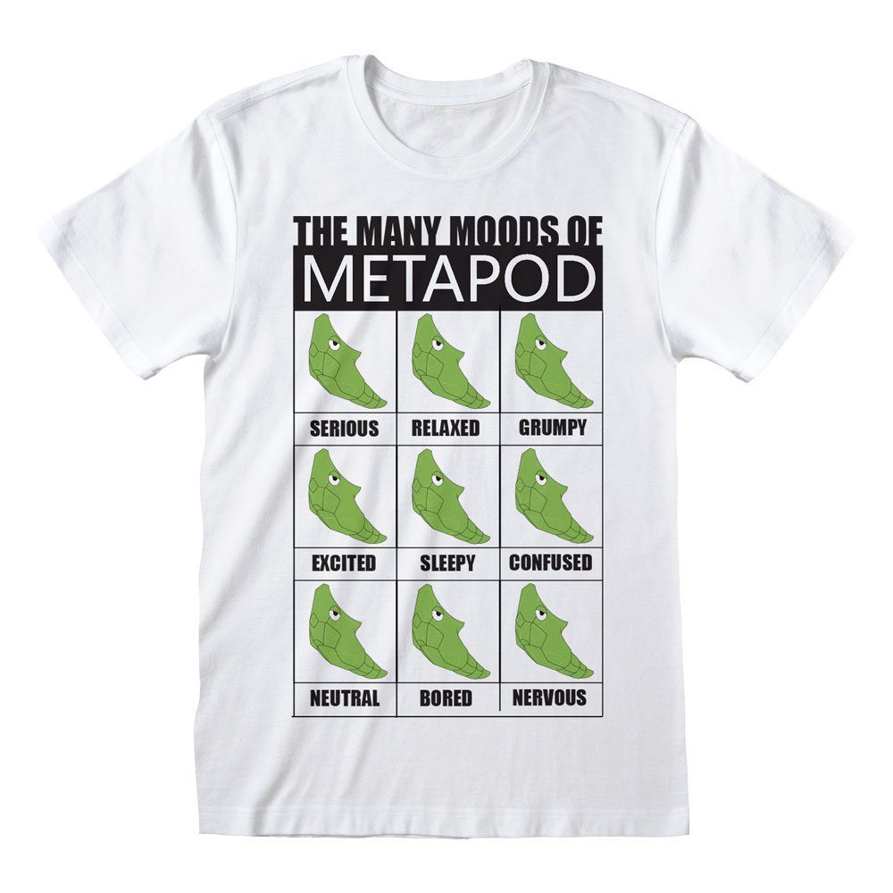 Pokémon T-Shirt Many Moods of Metapod Size XL Heroes Inc